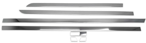 OMAC Lot de 7 baguettes de protection pour porte latérale - En acier inoxydable - Compatible avec Mercedes Vito W447