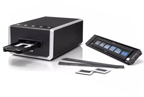 35mm Film & Slide Scanner, Digital Slide Photo Scanner, 7200 Dpi Resolution/48-bit Output, Converts 35mm Film Negatives & Slides To JPEG, Support Mac and PC