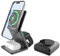 ANJAMI 3 in 1 Wireless Charging Station for iPhone, Foldable Magsafe Charger Stand for Apple Devices 15kw Fast Wireless Charger for iPhone 16/15/14/13/12 Series, Apple Watch Ultra/S3-S10, AirPods