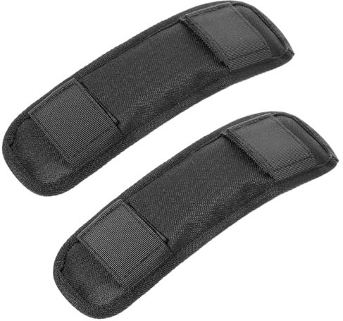 oruola 2 Pack Shoulder Strap Pad,Bag Strap Padding,Removable,Universal Replacement Shoulder Pad for Backpack,Anti-Slip,Comfortable Cushion for Backpacks,Luggage,Guitar,Camera Bags,Black