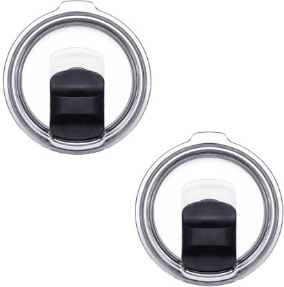 30 oz Tumbler Lid Replacement for Yeti Magslider Lids, Universal Coffee Cup 30oz - BPA Free, Spill Proof, 2 pcs