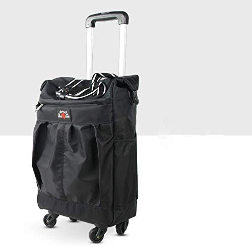 Einkaufswagen, Einkaufswagen, Ladewagen, Kleiner Ziehwagen, Klettergerüst, zusammenklappbar, tragbarer Trolley, Trolley, Haushaltsgepäckanhänger, Mehrfarbig, multifunktional