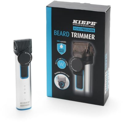 Kiepe 6240 Home Precision Bartschneider – Wasserdichter Bartschneider mit Präzisionslängenrad, Edelstahlklingen & leistungsstarkem Akku für perfekte Bartpflege