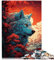 Puzzle für Erwachsene, 1000 Teile, Art Wolf, pädagogisches Spielzeug-Puzzle zum Stressabbau, Trainieren Sie Ihr Gehirn und Ihre Hände, 10,27 x 14,96 Zoll, für 14-Jährige