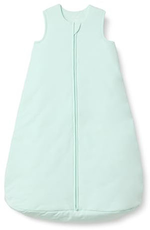 Amazon Essentials x Sofia Grainge Unisex Baby Baumwoll-Schlafsack, 2,5 TOG, als Decke Verwendbar, Blasses Minzgrün, 6-12 Monate