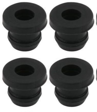 Dometic Lot de 12 traverses en caoutchouc pour supports de casseroles, avec barres de 5 mm, pieds en caoutchouc antirouille, embouts en caoutchouc pour supports de casseroles, accessoires pour plaque