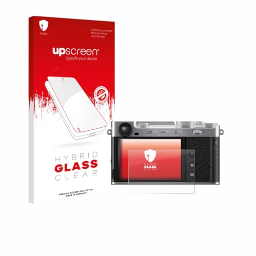 upscreen Schutzglas für Fujifilm X-E5 | Transparenter Displayschutz Made in Germany Klare 9H Schutzfolie Glas-Folie Montage-Set Anti-Fingerprint