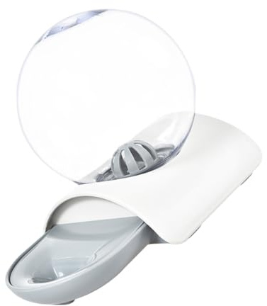 EXAOMBLE Bebedero para Perros y Gatos Transparente Automático Capacidad Grande y Fuente de Agua Burbujas para Uso Interior y Exterior Fabricado en Acrílico y ABS