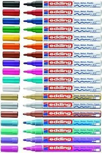 edding 751 Glanzlack-Marker Sparpack 18 Farben und viele Sortimente zur Auswahl (17er Set, metallic sortiert)