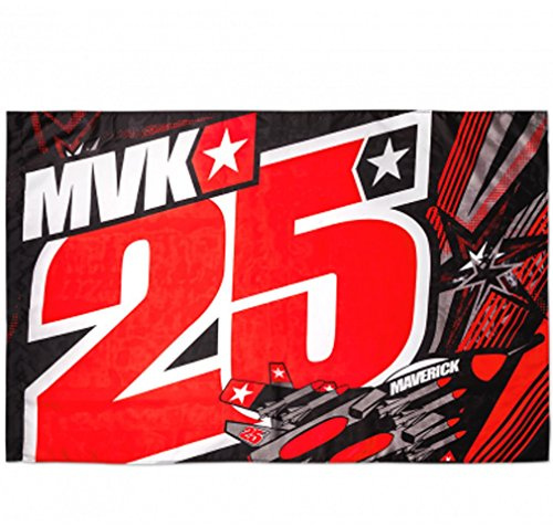 Maverick Vinales 25 Moto GP Team Drapeau Officiel 2017