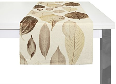 Wirth Tischläufer Marek-DO, Polyester, Braun, 40 x 150 cm