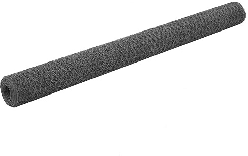 vidaXL Drahtzaun Stahl mit PVC-Beschichtung 25x1,5 m Grau