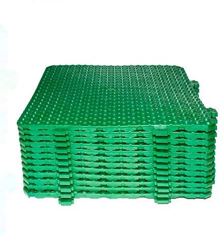 Losa tarima desmontable Náyade Block 30x30 VERDE- Pack 12 Uds. Ideal para vestuarios, piscinas, jardines, spas, peluquerías caninas..