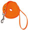 Original Biothane® Schleppleine Orange mit Handschlaufe 5 m / 13 mm Neonfarbe