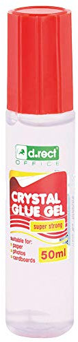 D.RECT Klebefix Colle papier en forme de stylo Transparent 50 ml