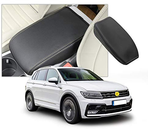 CDEFG Compatible avec VW Tiguan 2 / Seat Tarraco 2016-2023 Housse de Protection pour Accoudoirs Voiture Console Centrale Accoudoir Couvercle de boîte d'accoudoir Accessoire
