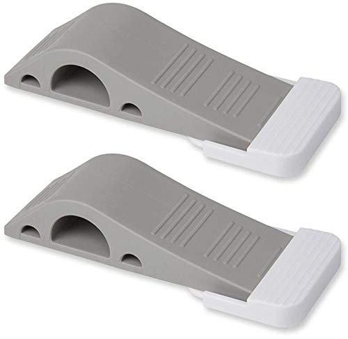 Butée de porte Ensemble de 2 cales en caoutchouc de butée de porte robuste de qualité supérieure avec support de rangement décoratif - Butée de porte parfaite pour le pare-brise