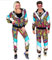 W WIDMANN MILANO Party Fashion - Kostüm Trainingsanzug Party Animal, 80er Jahre Outfit, Jogginganzug, Faschingskostüme