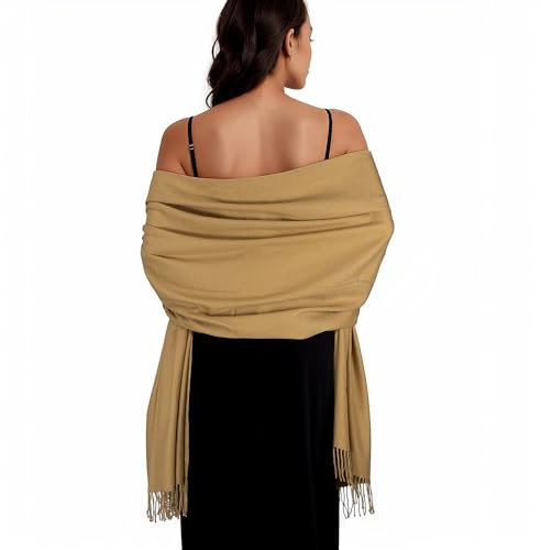 SWAT PANY Stola Kamel Damen Festlich Schultertuch Stola für Abendkleid Pashmina Schal Frauen Winter Schals Tücher für Damen