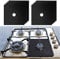 8pcs Gas Hob Range Protectors Reusable Kitchen Stove Burner Covers Stove Top Protector Liner Cover Heat-Resistant Non-Stick