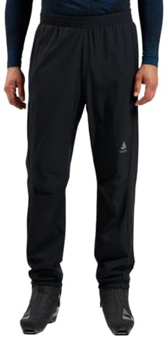Odlo Herren Pants Regular Length Windbreaker Skihose, Schwarz, L EU