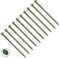 TERF® Heavy Duty Landscape Hex Washer Head Screws 7.0 X 100mm Hex Flanged Head Drive Green Finish Anti Corrosion Screws 7.0 X 100mm For Outdoor Timber Frame Construction Landscape Screw - Pack of 10