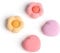 GeekShare Cute Silicone Joycon Thumb Grip Caps, Joystick Cover Compatible con Nintendo Switch/OLED/Switch Lite, 4PCS - Heart & Flower