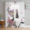 MTBDyyds Verdunkelungsvorhänge 3D Drucken 160X115Cm Bunt Blume Mädchen Schmetterling Verdunklungsvorhänge Kinderzimmer 2 Stück Vorhang Blickdicht Ösenschal Kindergardinen Junge Verdunklungsgardine