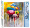 Figured'Art Peinture par Numéro Adulte Farandoles de parapluies 2 - Activité Manuelle Kit de Loisir Créatif DIY Numéro d'Art Complet - 40x50cm sans châssis en bois