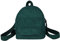 Damen Mini Rucksack Cord Mädchen Bookbags Reiserucksack (Dunkelgrün)