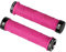 FIFTY-FIFTY MTB Griffe, Fahrradgriffe Mountainbike aus rutschfestem Gummi, Double Lock-on Fahrrad Griffe/lenkergriffe, für All-Mountain, Enduro, Downhill, E-Bike, Cross-Country (Rosa)