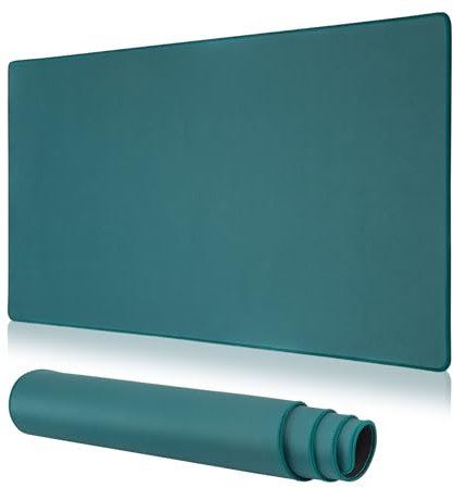 Dizzy Balloon Large Gaming Mouse Pad with Durable Stitched Edges, Extended Waterproof Green Mouse Mat with Non-Slip Rubber Base, Desk Topper Mat, Keyboard Mouse Mousepad (31.50x11.81x0.12)