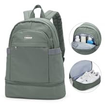 Sac à Dos de Gymnastique pour Femmes avec Chaussures Compartiment et Poche Pliable à Main Sac à Dos pour Ordinateur de Voyage étanche Sac à Dos décontracté Daypack Sac Scolaire Sac à Dos Sportif