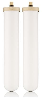 Doulton Water Filter - 2 x 10 Biotect Ultra Ceramic Undersink & Countertop Tap Filter Cartridge | NSF Certified | M12 Thread | 2501