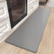 Color G Alfombra Cocina 60 x 220 cm, Reboteable Cuero Alfombra Cocina Lavable Antideslizante, Confortable Impermeable Alfombras para Cocina, Salón, Oficina (Gris)