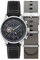AVI-8 Hawker Hurricane Herren-Chronograph, 43,5 mm, mit Lederband, AV-4011, schwarz (karbonfaser-Design)