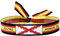 BDM - Pulsera de Tela Cruz de Borgoña, Bandera Borgoña y Tercios Españoles, Bandera de España. Accesorio unisex de Orgullo Histórico. - Modelo 1