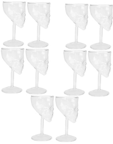 Alipis 10 Pezzi bicchiere di vino di halloween bicchieri di vino rosso Martini bere bicchiere halloween bicchiere whisky bicchieri trasparenti fornitura di halloween accessori per il vino