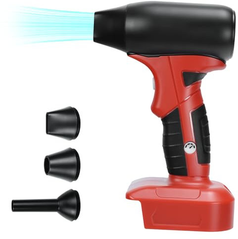 Jet Dry Mini Blower Compatible for Milwaukee 18V Li-ion Battery, 130000RPM Electric Air Duster Wind Speed 4-Speed Control, Cordless Handheld Jet Fan for Drying, Cleaning (NO Battery)