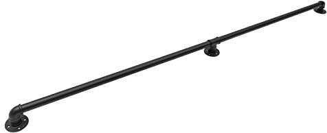 Handlauf Treppe, Geländer mit Rutschfestem Treppengeländer, Handlauf Treppengeländer Geländer für Treppe Treppe Wandhandlauf, Länge:200cm/6.6Ft