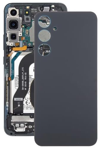 HUOLUNGJIN Replacement Battery Back Cover for Samsung Galaxy S23 FE SM-S711B,Housing Door Repair Part for Galaxy S23 FE SM-S711B,Black (Black)