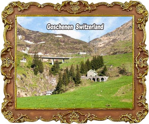 Kühlschrankmagnet Goschenen Schweiz Reise Souvenir Stadt Sehenswürdigkeiten Kühlschrank Magnet