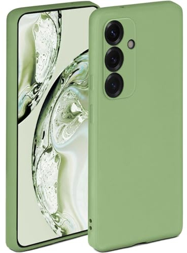 ONEFLOW Soft Case für Samsung Galaxy S25 Plus Hülle aus Silikon mit Kameraschutz, Silikonhülle mit erhöhtem Schutz fürs Display, Backcover Schutzhülle, weiche Handyhülle, Grün