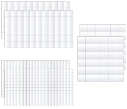 Aysatogc 6 Sheets Foam Adhesive Squares, 3D Foam Tapes Total Double Sided Self Adhesive Dots Precut Squares for DIY Arts Crafts Balloon 3 Sizes(0.62in/16mm, 0.47in/12mm, 0.24in/6mm)