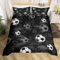 Homewish Parure de Lit 220x240 Adulte Football, Housse de Couette Enfant Garcon À Thème Sportif, Sets de Housses de Couettes Imprimé Football Style Grunge avec 2 Taies d'oreiller 65x65 cm