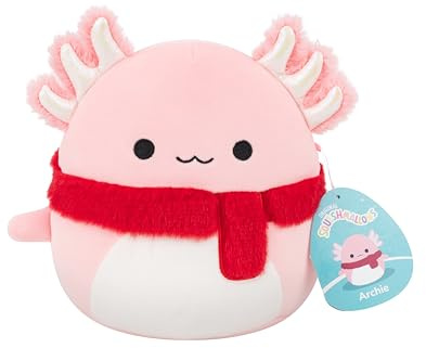 Squishmallows Original 7.5-Inch Archie the Pink Axolotl | Collectable Cute Plush Toy, Cuddly Toys for Children, Soft Toys, Cute Teddies Suitable for Girls and Boys Ages 3