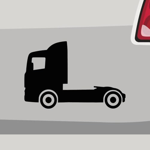 Aufkleber - LKW Zugmaschine Auflieger - Sticker, Folienaukleber für Auto, Motorrad, Fahrrad, Laptop, LKW (18x12cm | Violett)