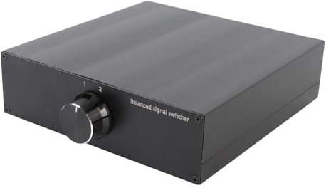 Tonysa Passive XLR Switcher 1 in 2 Out - Box Splitter Audio Bilanciato, Nessuna Potenza Richiesta e Lega di Alluminio a Prova di Impatto per Studio/Live Sound/Pro Audio
