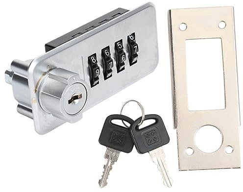 HOMSFOU Cerradura de Combinación de Dígitos para Buzones de Metal Cerradura de Código de Zinc Aleación para Armarios de Oficina y Taquillas Escolares