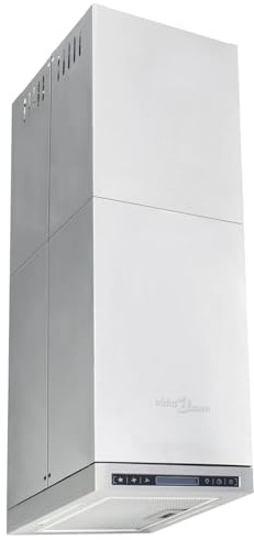 Homgoday Edelstahl Dunstabzugshaube für Kochinsel mit LED & Aktivkohlefilter - Silber Model50661